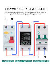 230v digital over voltage, under voltage, and over current protector 40a, 63a, 80a models